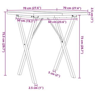 VidaXL Esstisch kiefernholz  