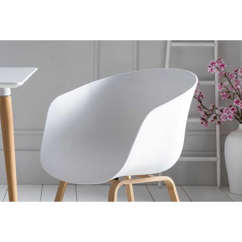 mutoni Esszimmerstuhl weiss 2er-Set  