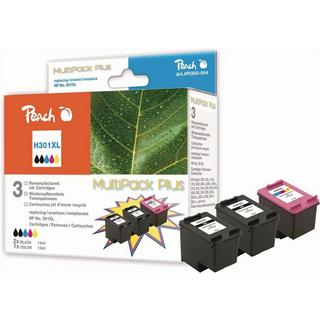 Peach  Tinte HP Combi Pack Plus Nr. 301XL 2x black + color, 2x14, 1x13 ml 