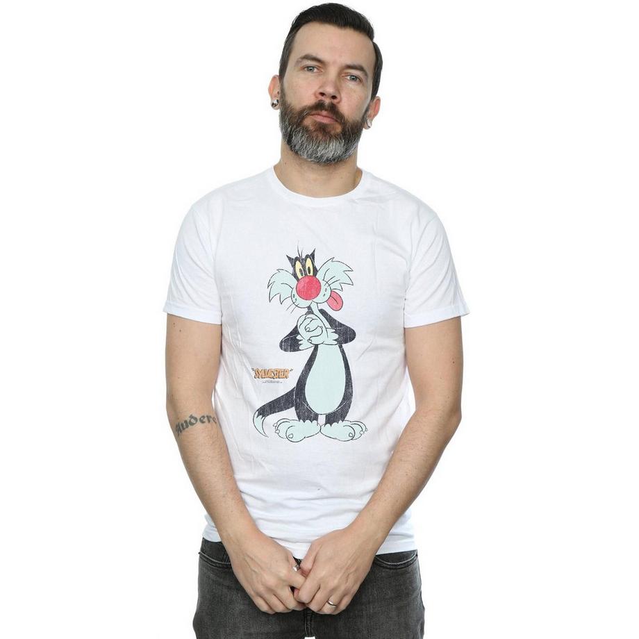LOONEY TUNES Sylvester the Cat T-Shirt Stampata  