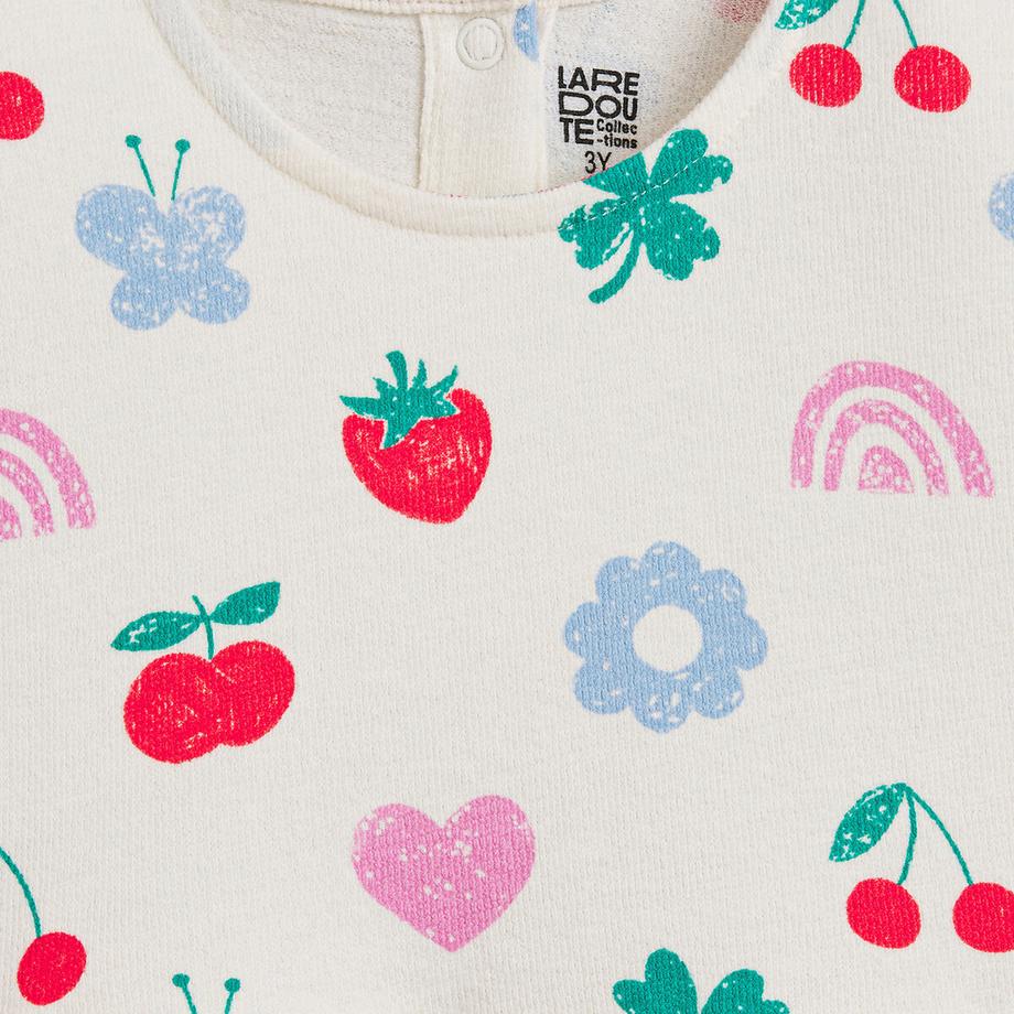 La Redoute Collections  Robe imprimée à manches courtes volantées 