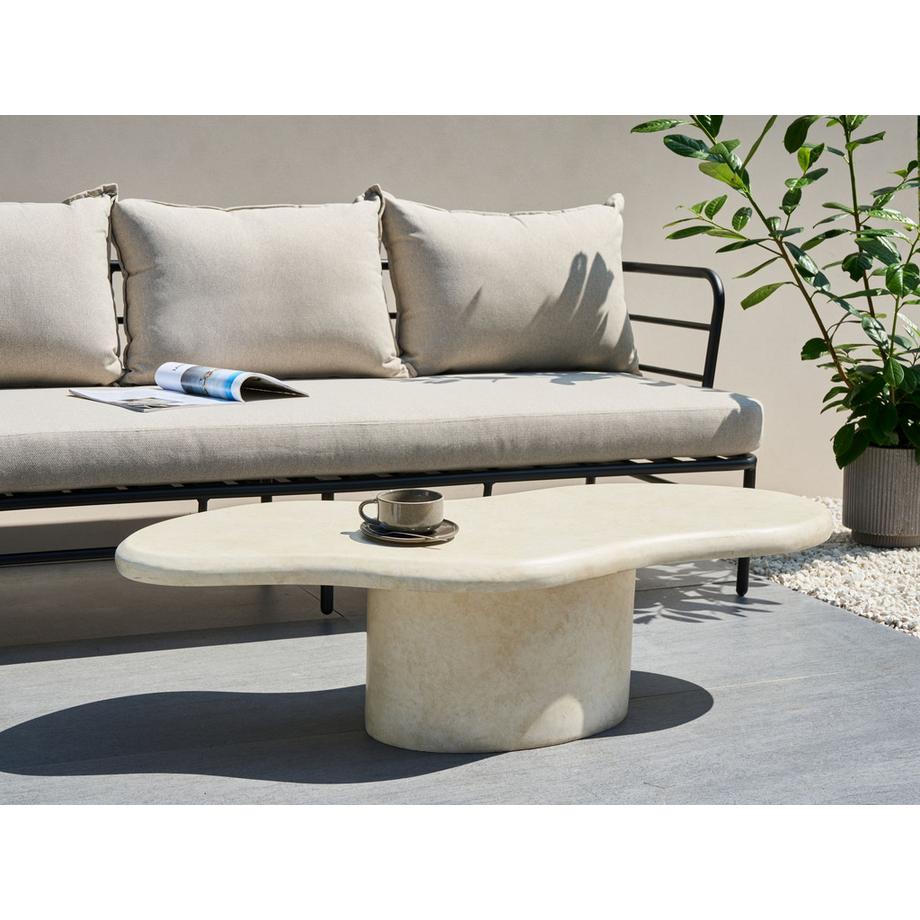 Beliani Couchtisch aus Magnesiumoxid Minimalistisch CONZA  