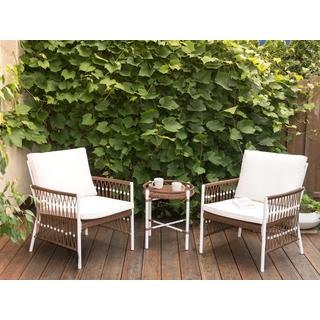 Beliani Bistro Set aus Aluminium Boho LEVICO  