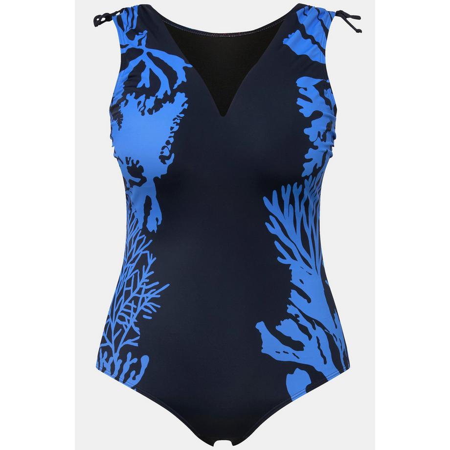 Ulla Popken Maillot de bain motif corail bonnets souples  