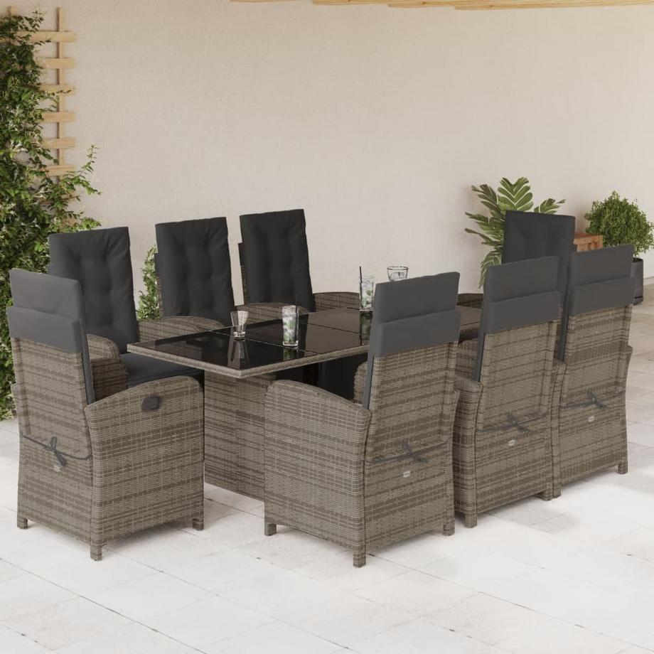 VidaXL set da pranzo da giardino Polirattan  