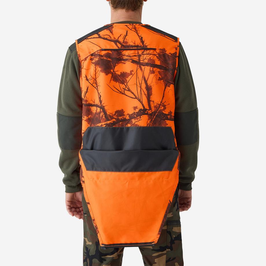 SOLOGNAC  Gilet de chasse avec 12 poches camo néon 
