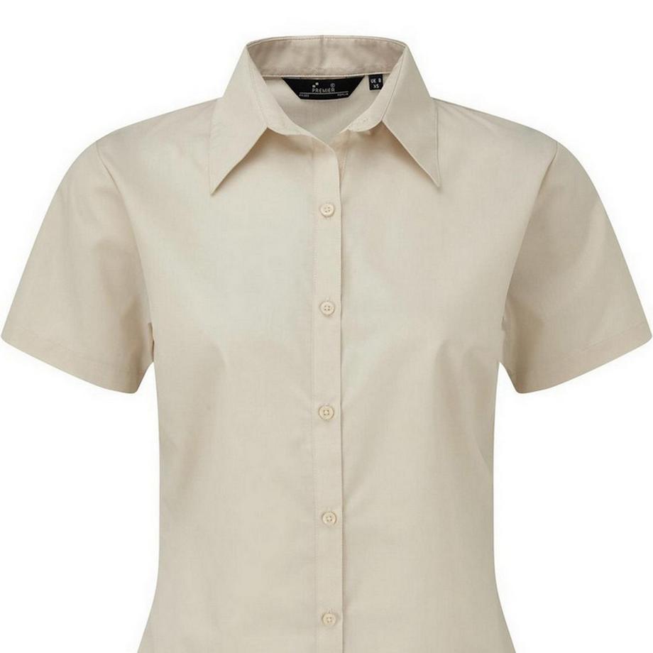 PREMIER Camicia da Lavoro Blusa Popeline Maniche Corte  