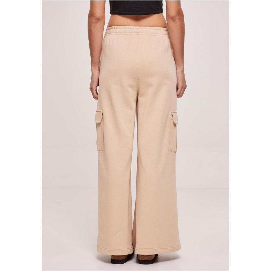 URBAN CLASSICS Terry High Waist Wide Leg Cargo Hose  