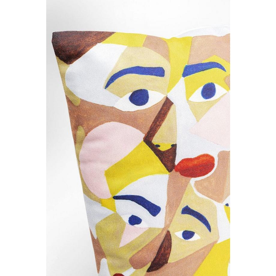 KARE Design Kissen Artistic Faces 45x45  