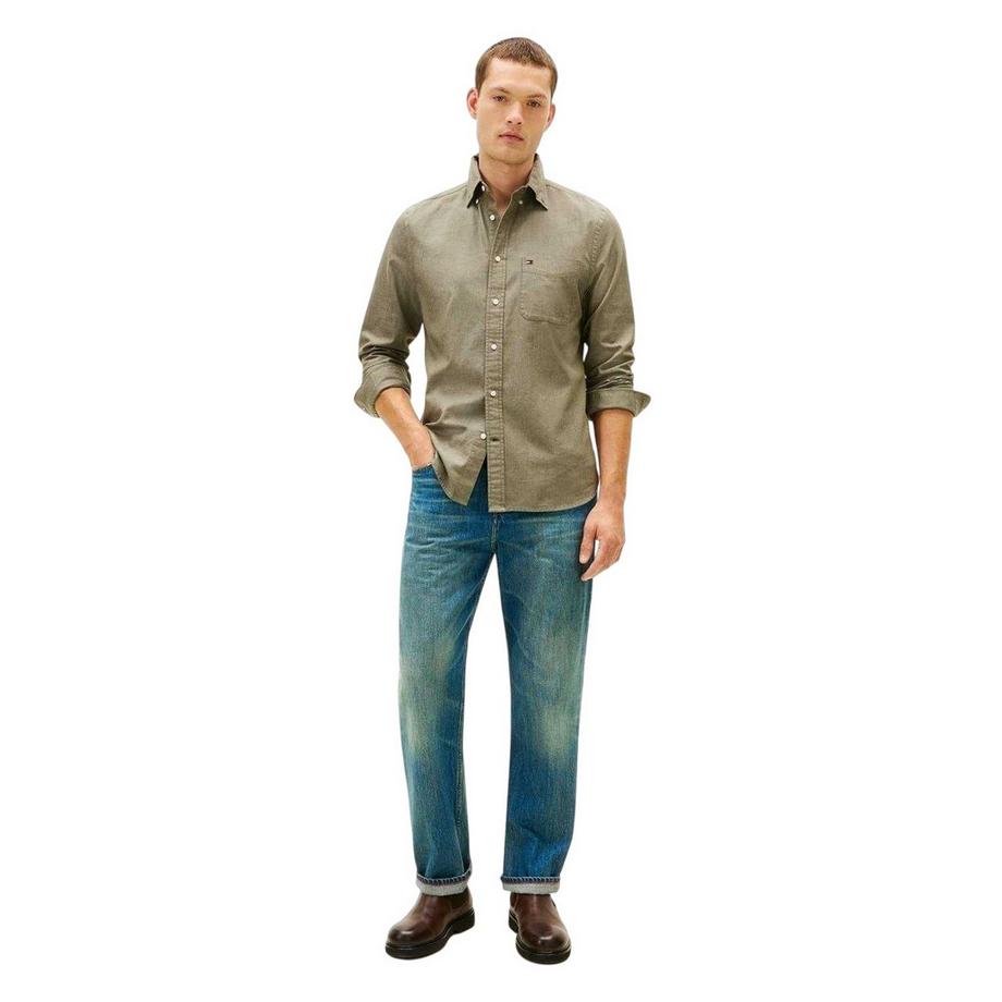 TOMMY HILFIGER  Langarmhemd „bedford“ Mit Knopfleiste 
