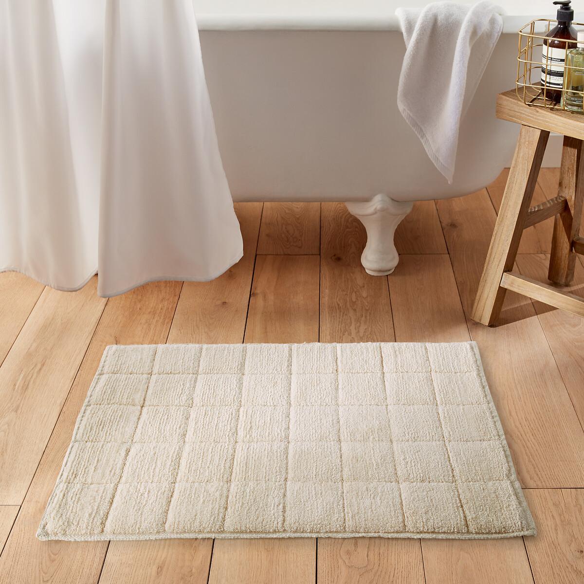 La Redoute Intérieurs Tapis de bain coton recyclé damier 1300g/m² Ladama  