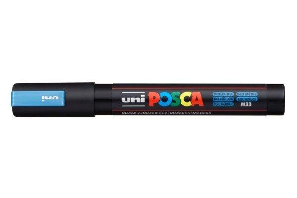 uni-ball UNI-BALL Posca Marker 1,8-2,5mm PC5MMET.BLUE Metal.blau,R'spitze  