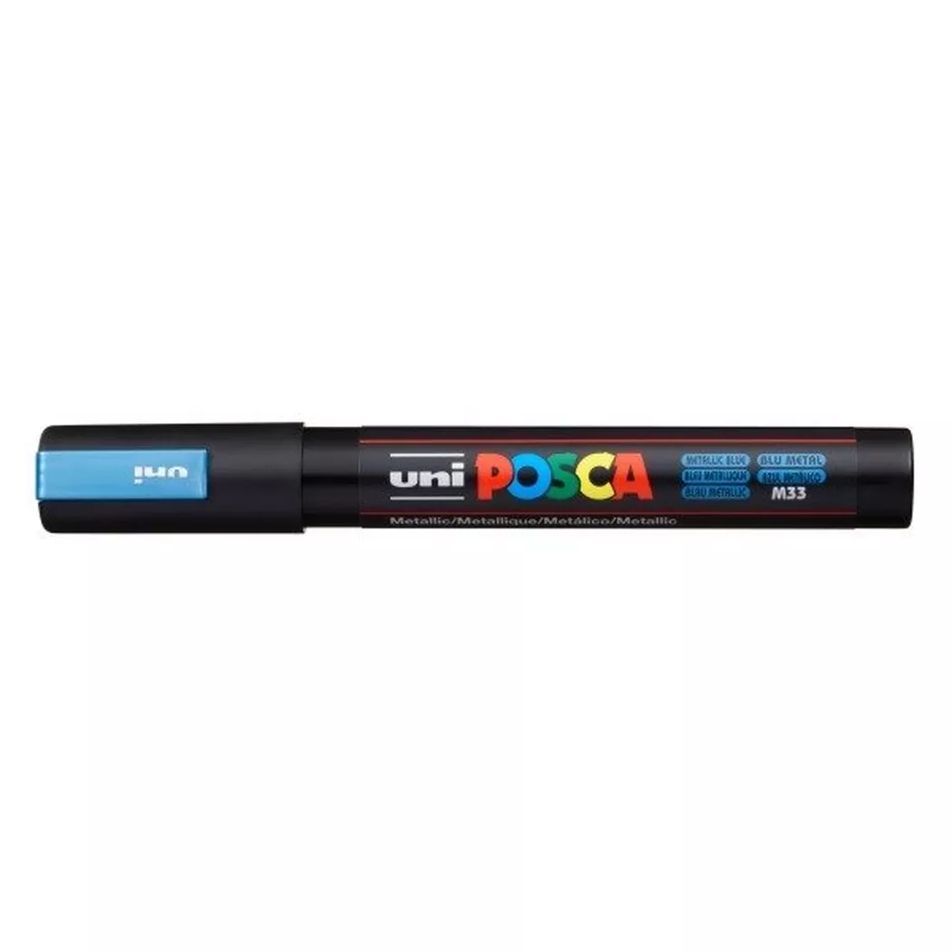 uni POSCA-Marker PC-5M 1,8-2,5mm Blau-Metallic