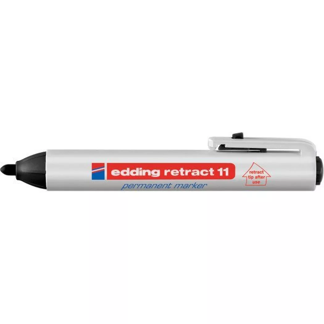 Edding -  Permanent Marker 11 1,5-3mm 11-1, Noir