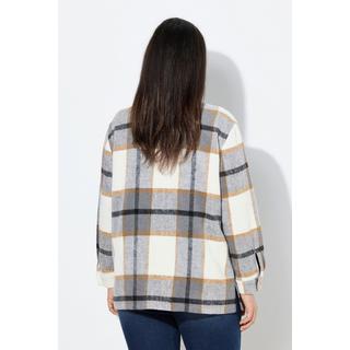 Ulla Popken Karomuster Oversized Langarm Shacket  