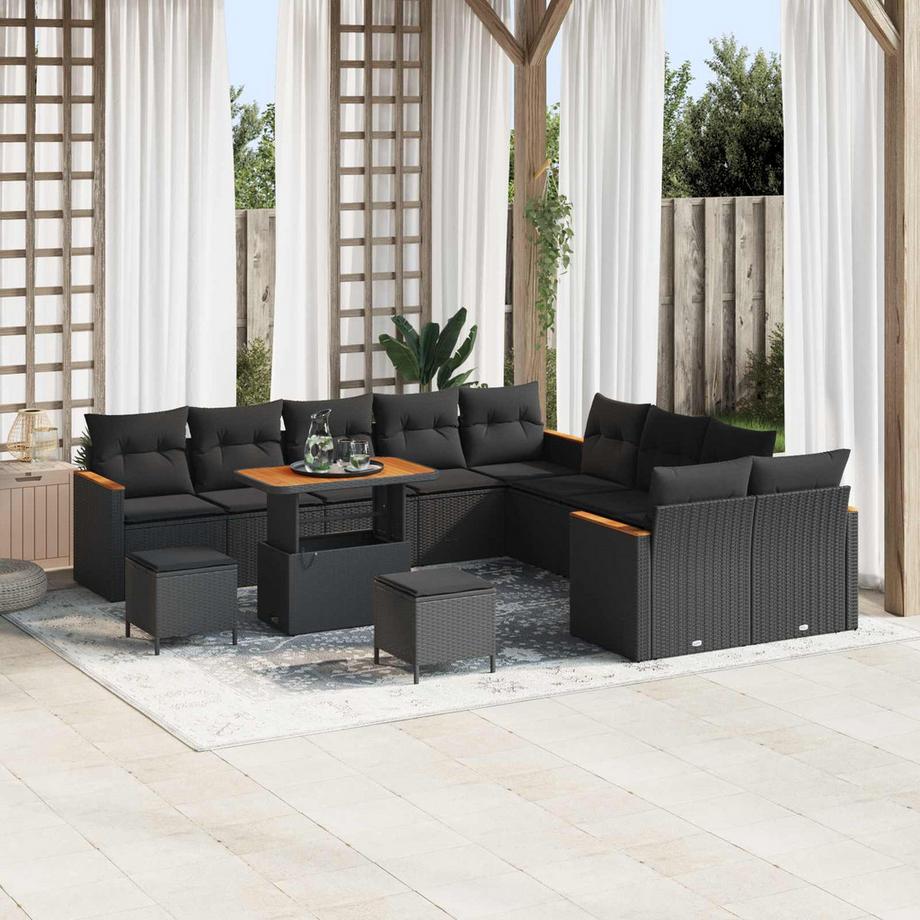 VidaXL Set Divano da Giardino Polyrattan  