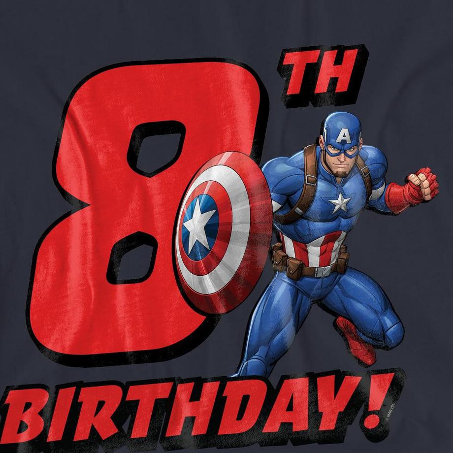 CAPTAIN AMERICA T-Shirt 8ème Anniversaire  