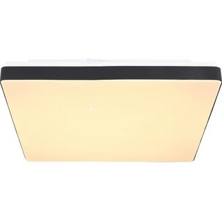 mutoni Plafonnier Raina métal blanc noir LED 33x33  