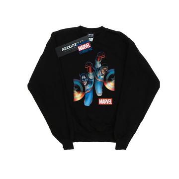 Falcon And Captain America Side By Side Sweatshirt