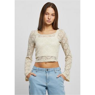URBAN CLASSICS Spitzenbluse Langarm  