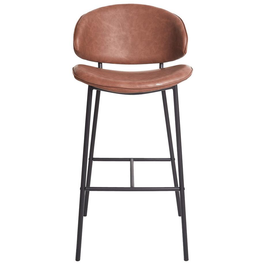 Beliani Set mit 2 Barstühlen aus Kunstleder  KIANA  