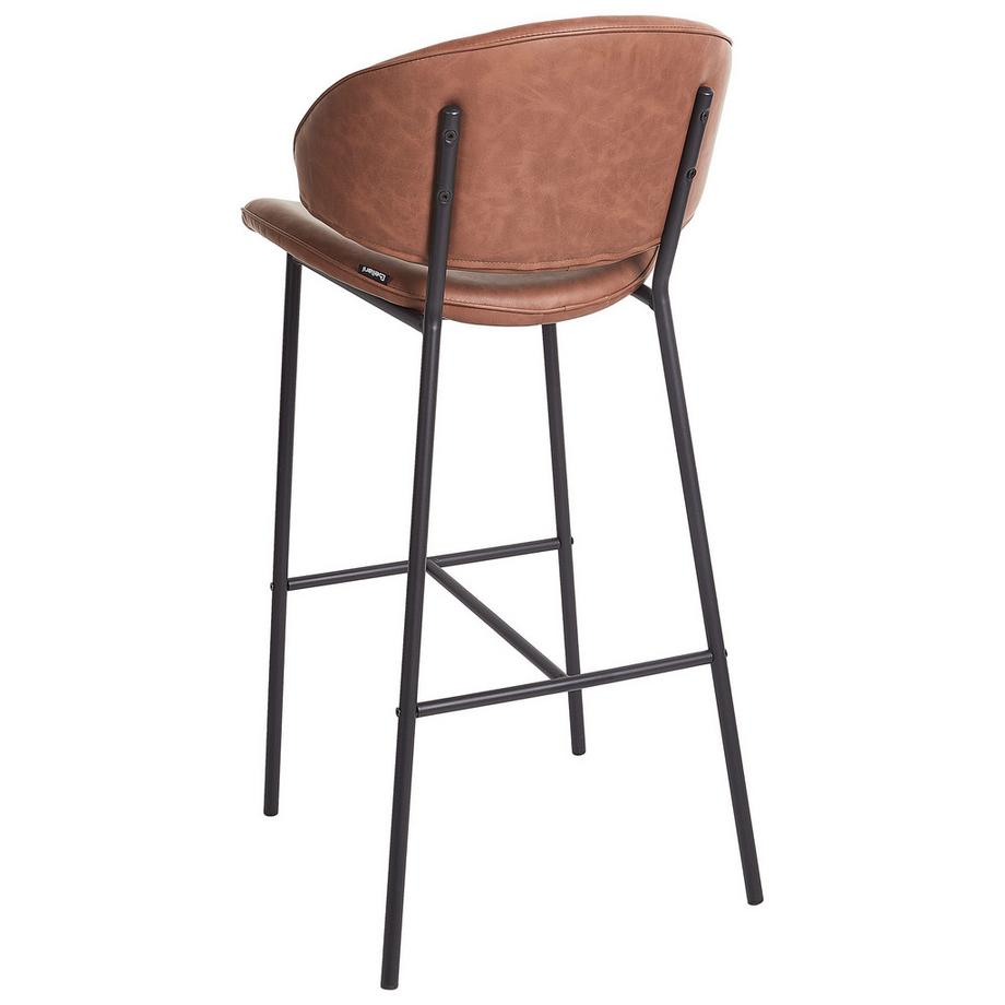 Beliani Set mit 2 Barstühlen aus Kunstleder  KIANA  