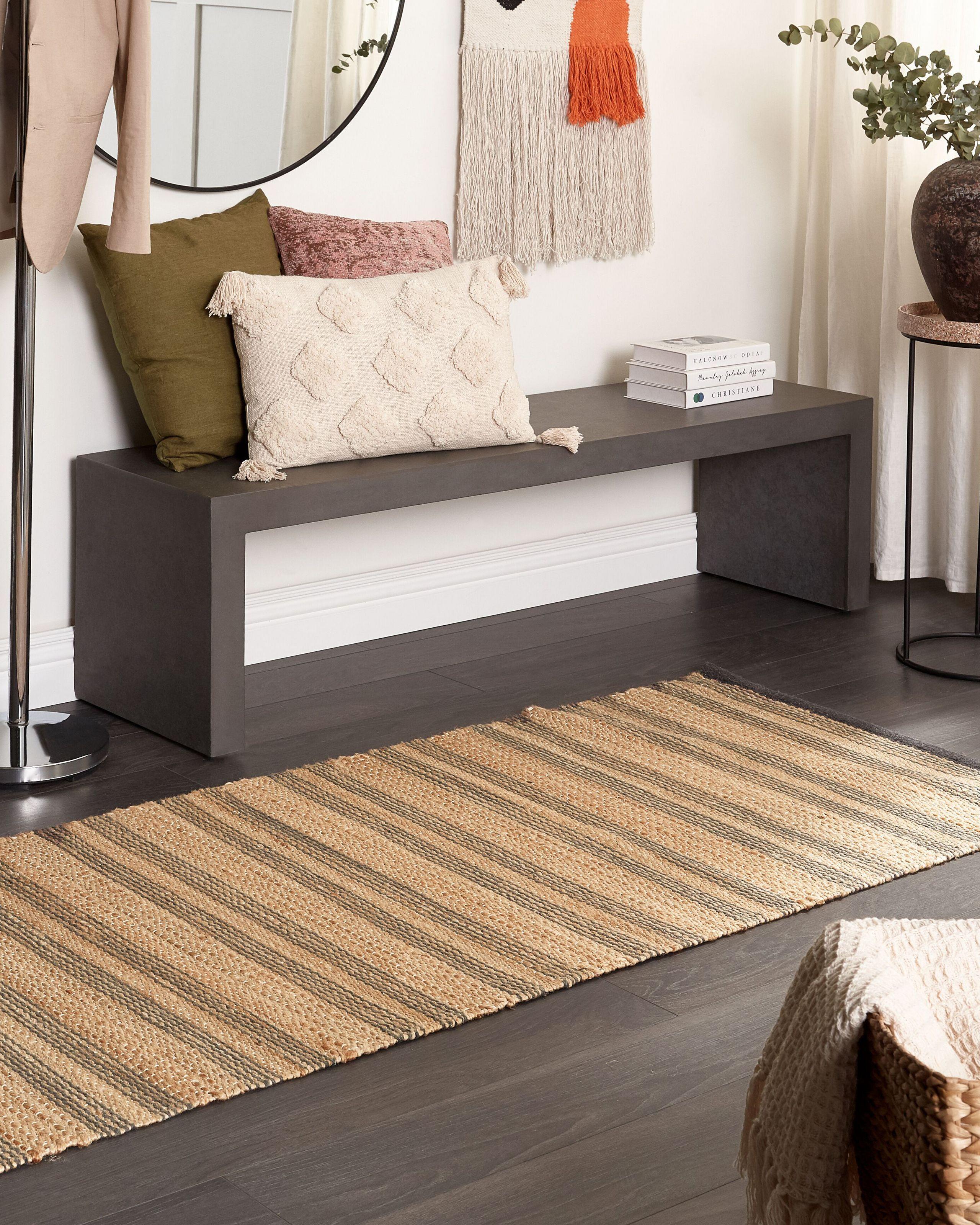 Beliani Tapis en Jute Traditionnel BUDHO  