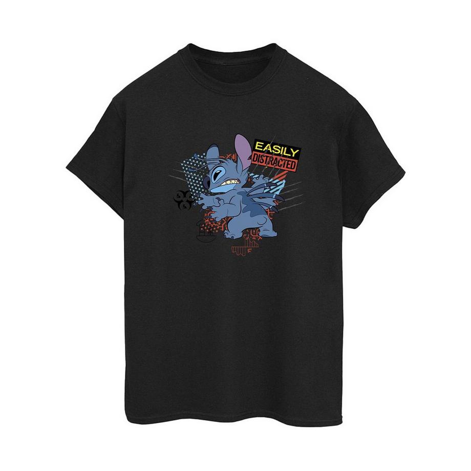 Easily Distracted Maglietta Ampia Lilo & Stitch