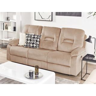 Beliani 3 Sitzer Sofa aus Samtstoff Modern BERGEN  