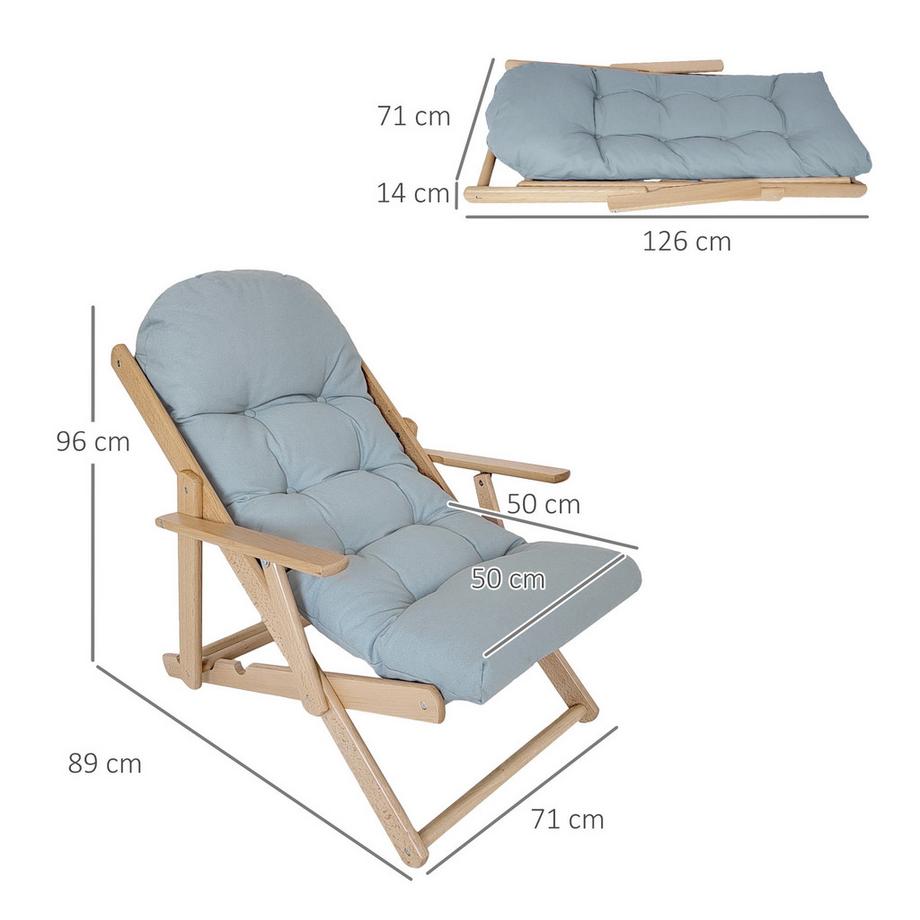 HOMCOM Fauteuil inclinable  