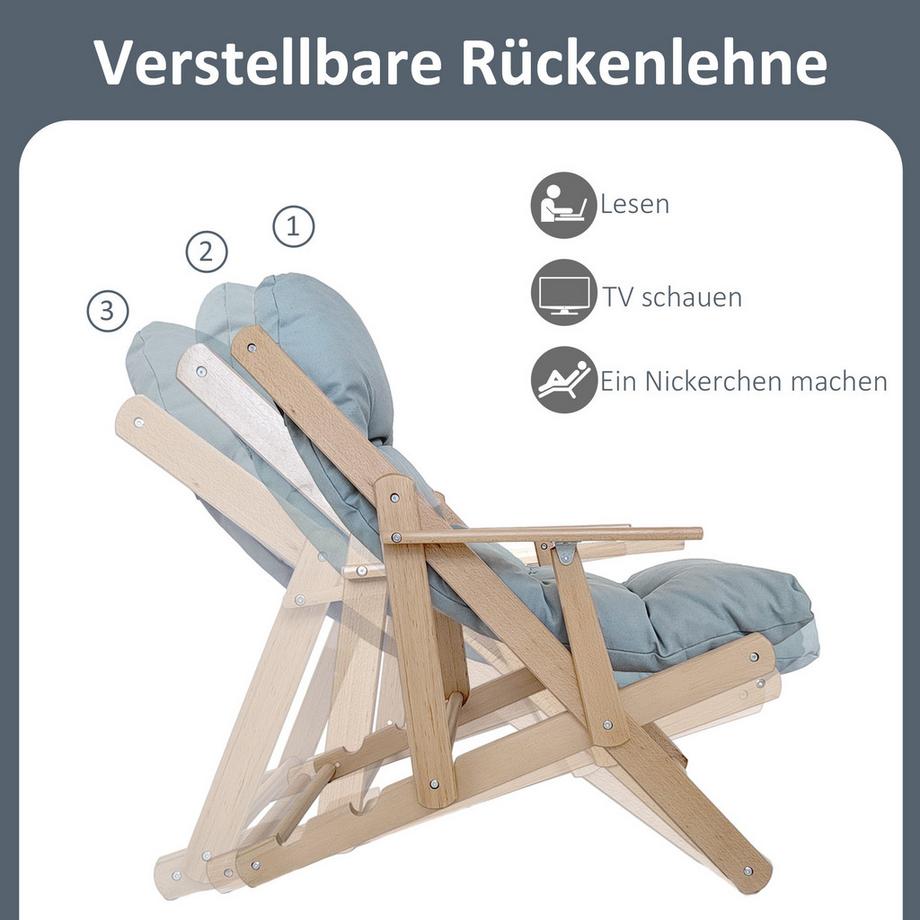 HOMCOM Fauteuil inclinable  