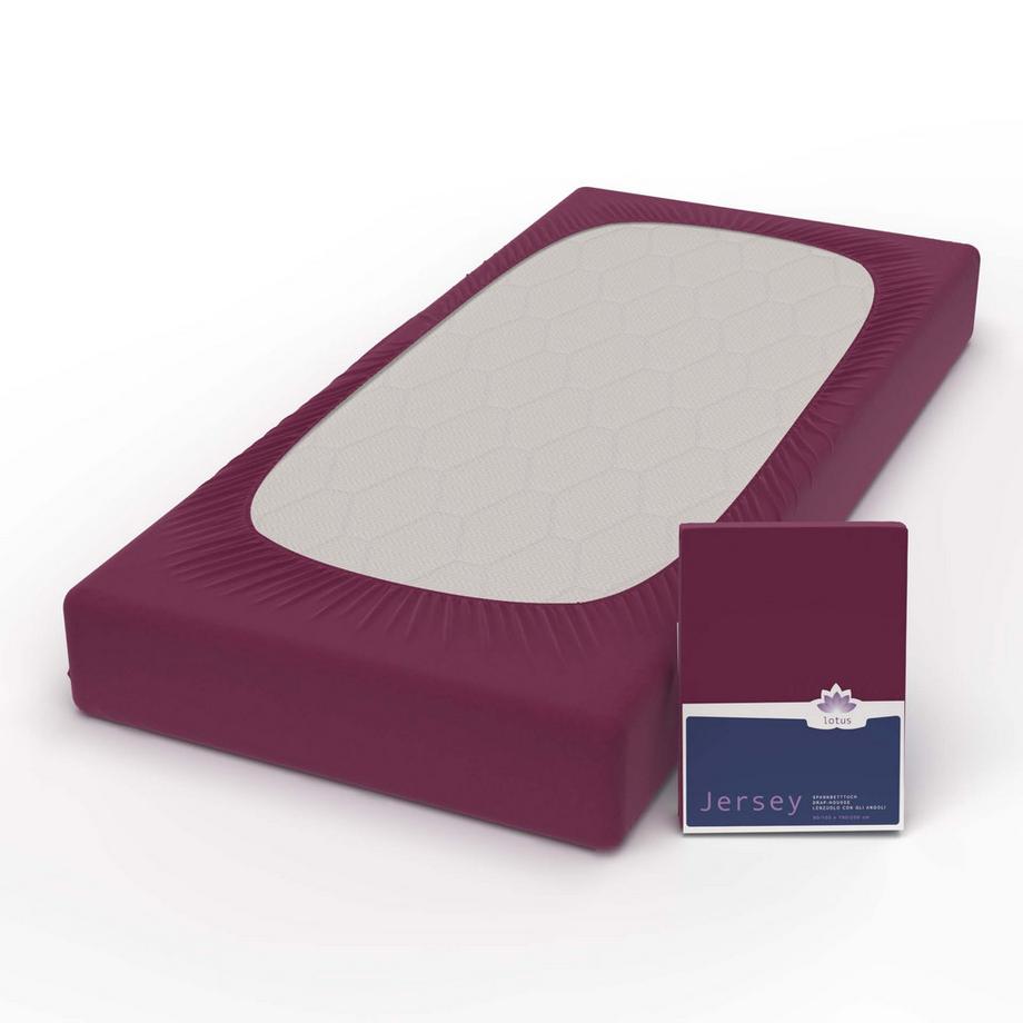 Lotus Bettwaren Jersey Lenzuolo con Angoli Comfort  