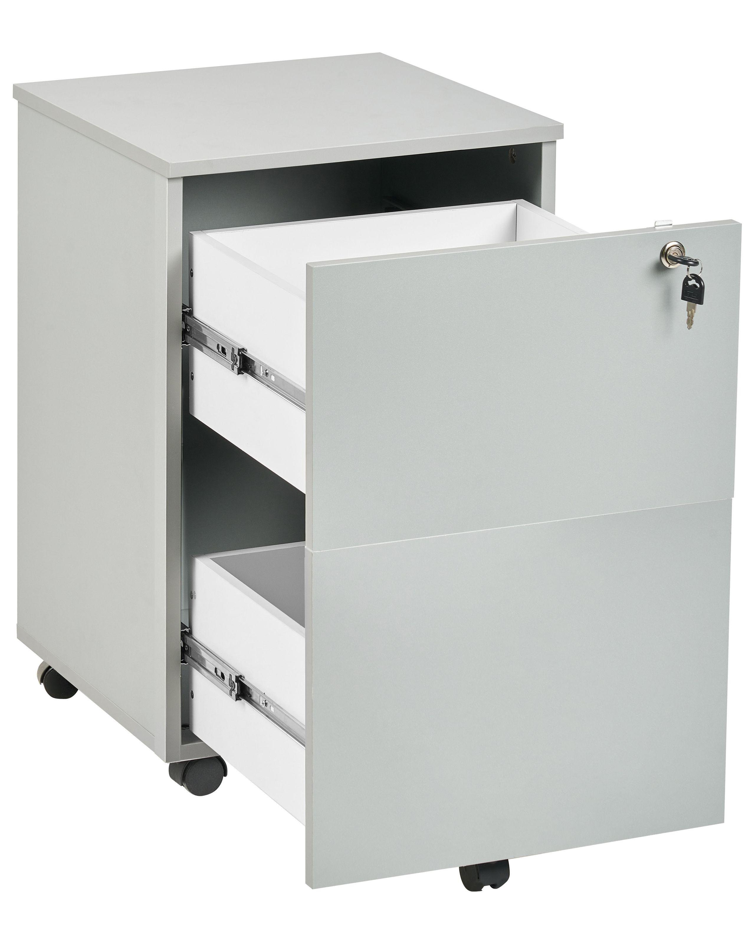 Beliani Meuble de rangement en Panneau de particules de bois Industriel JOHNSON  