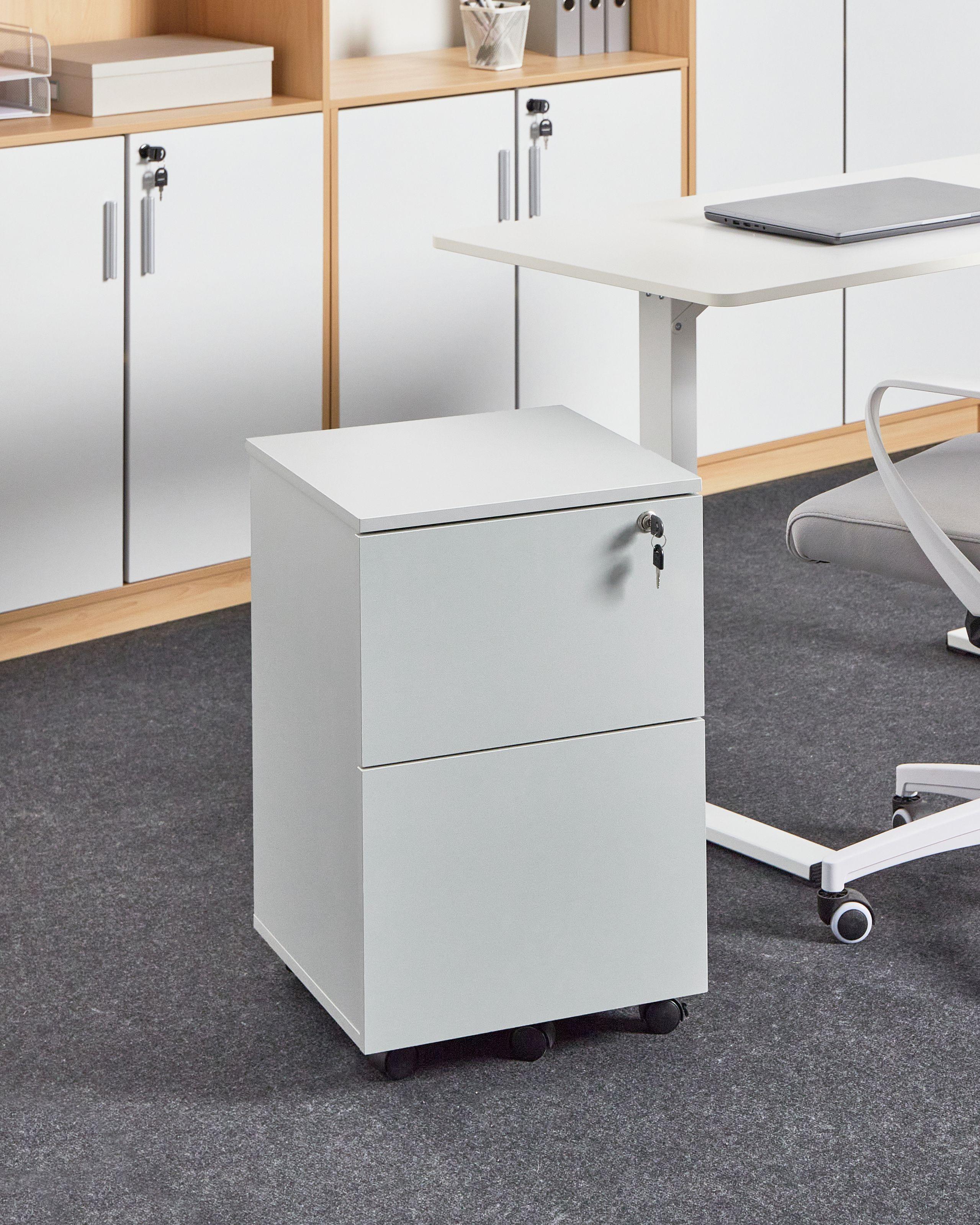 Beliani Meuble de rangement en Panneau de particules de bois Industriel JOHNSON  