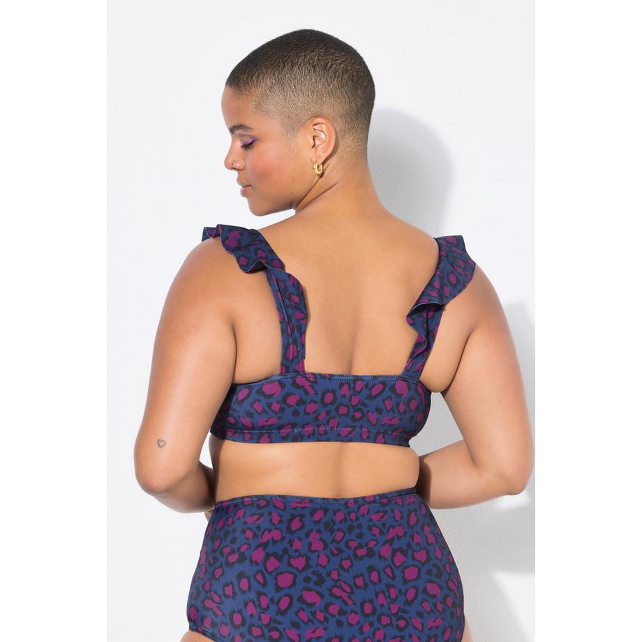 Studio Untold Top bikini Coppe morbide Fantasia leopardata colorata  