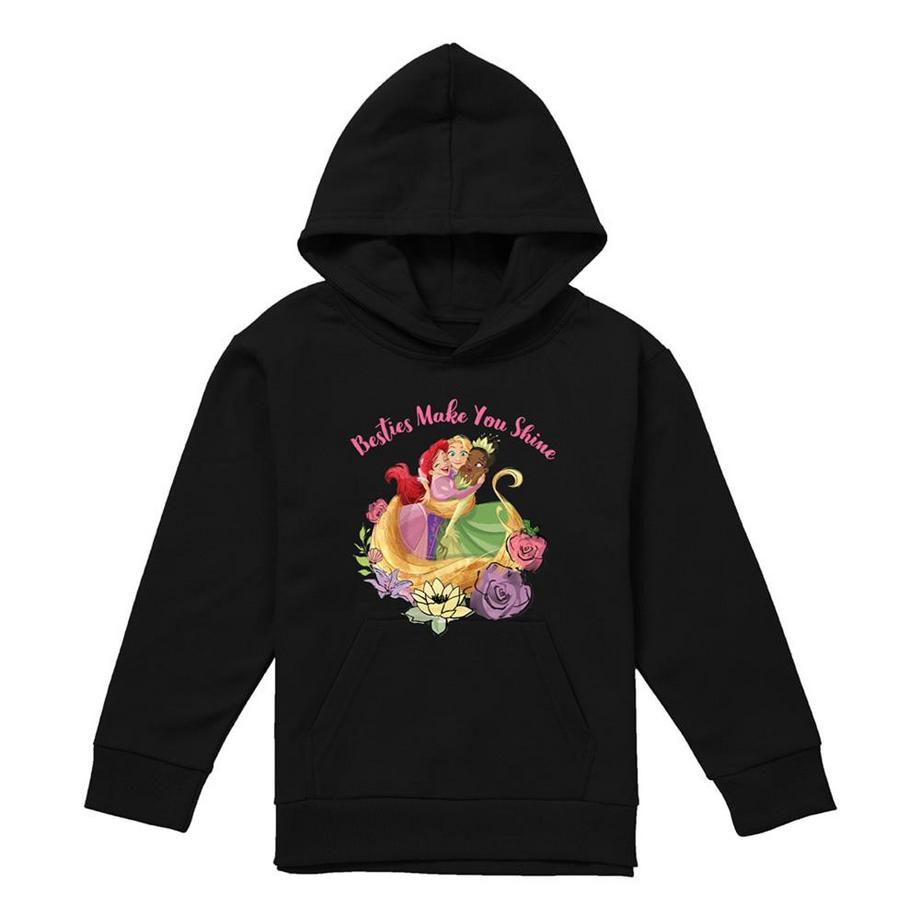 Sweat À Capuche Motif Ariel, Raiponce Et Tiana Besties Shine