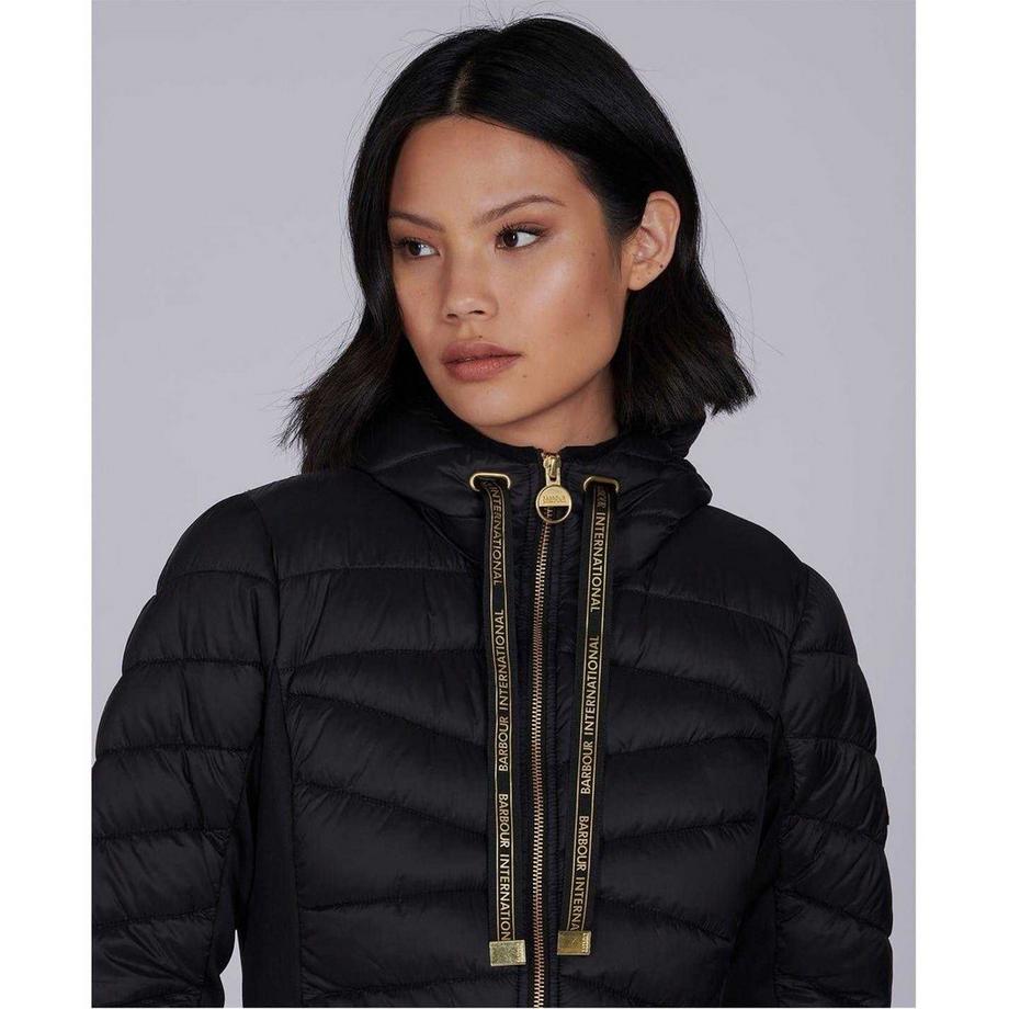 Barbour Veste Matelassée Ajustée À Capuche  