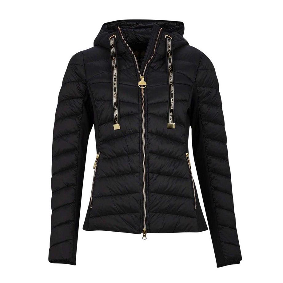 Barbour Veste Matelassée Ajustée À Capuche  