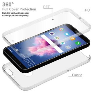 Cadorabo  Housse compatible avec Huawei P SMART 2018 / Enjoy 7S - 360° Full Body Coque de protection - Protection frontale et dorsale, protection intégrale avec protection d'écran 