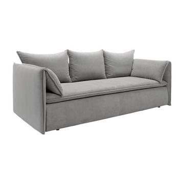 Sofa 3-Sitzer - Mit Schlaffunktion - Cord - Grau - TEODORA