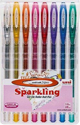 uni-ball UNI-BALL Signo Sparkling 1mm UM-120SP.8C 8 Farben Etui  