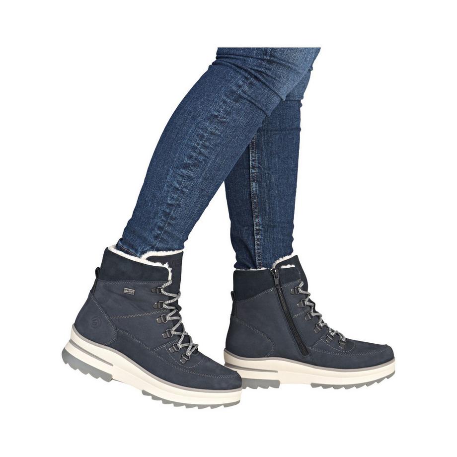 Remonte Schnürstiefelette mit Seitlichem Reissverschluss  