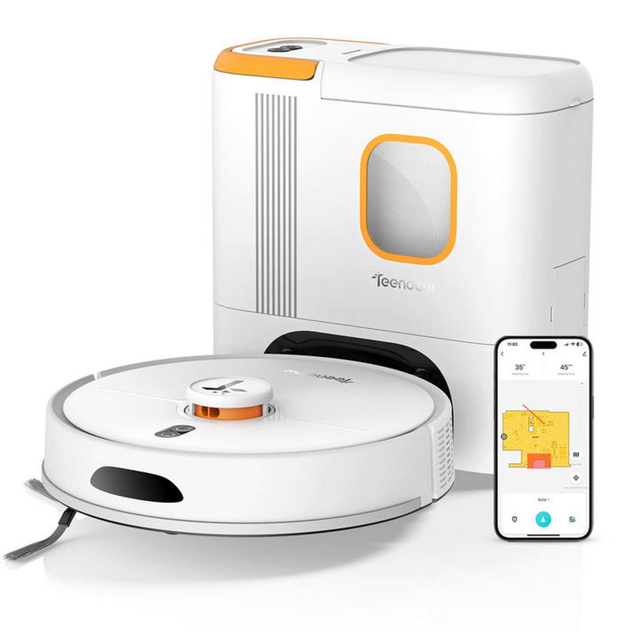 Blue Chilli Aspirateur robot tout-en-un avec nettoyage 3-en-1, puissance 6000 Pa et navigation LiDAR  