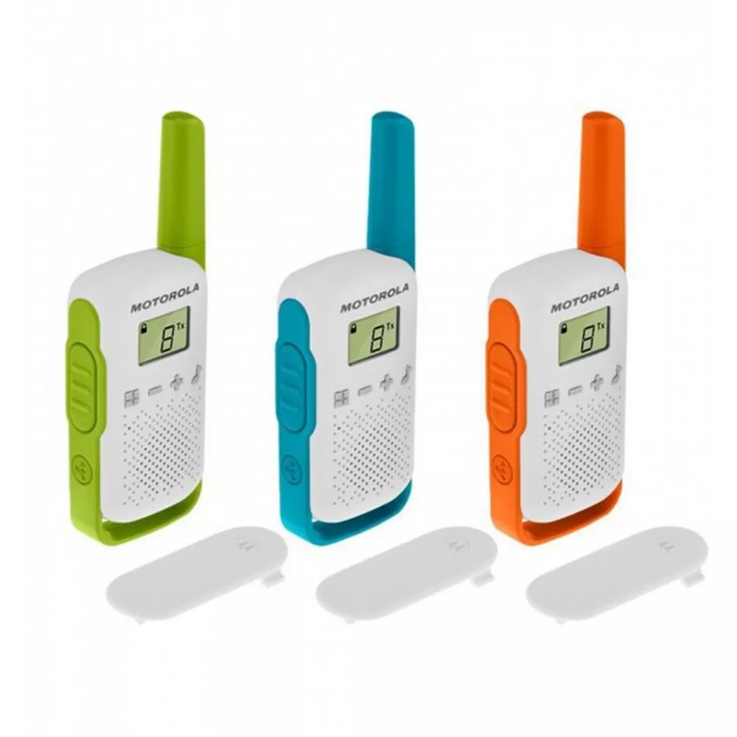 Motorola T42 two-way radio 16 channels Blue, Green, Orange, White