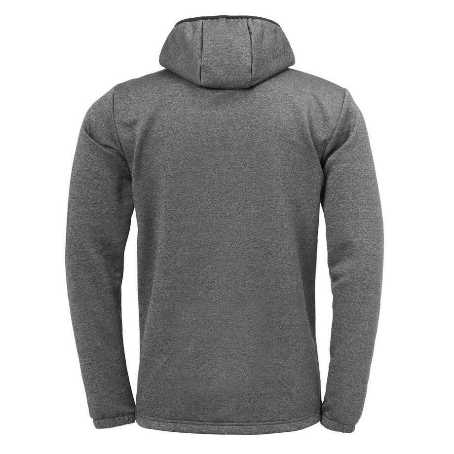 Uhlsport Giacca in Pile Essential con Cappuccio  