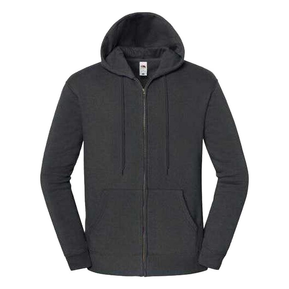 Iconic Premium Felpa Con Cappuccio E Zip Intera