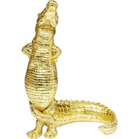 KARE Design Deko Figur Alligator gold 39  