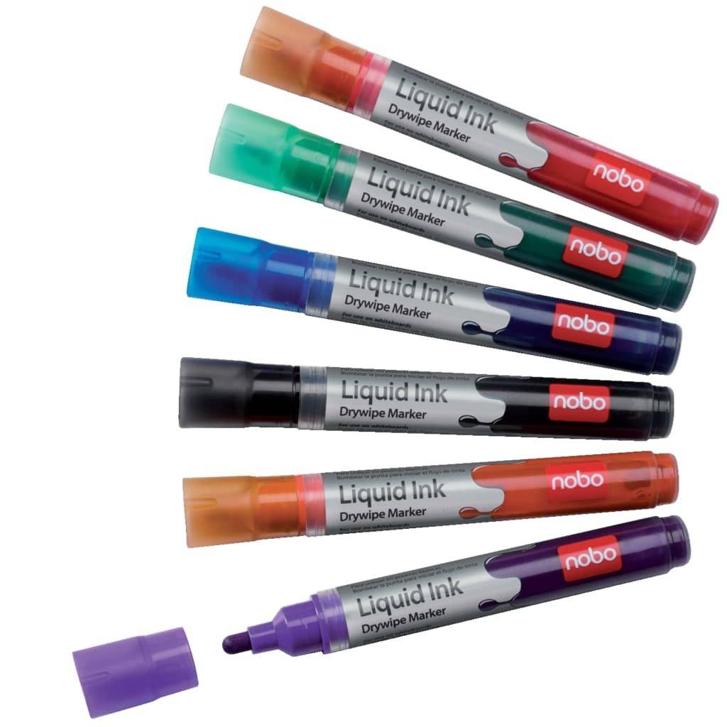 Nobo NOBO Liquid Ink Marker Blister 1901077 6 Farben  