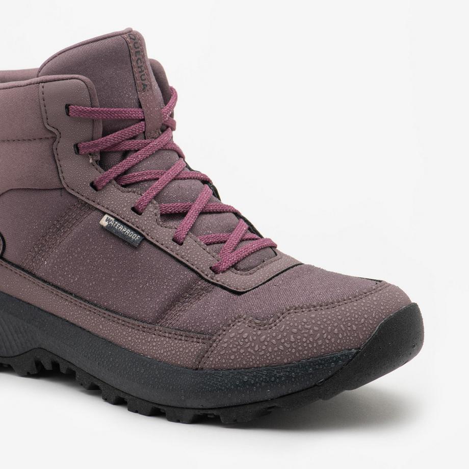 QUECHUA NH100 mittelhohe wasserdichte Synthetik-Wanderschuhe  