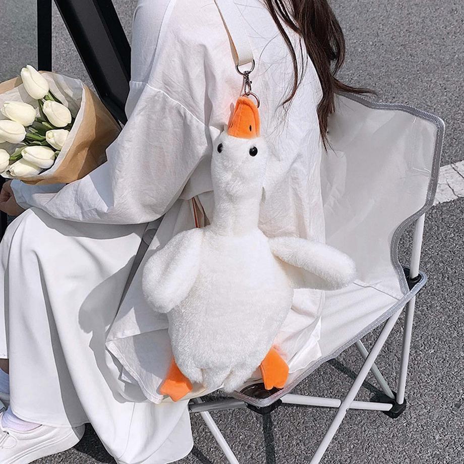 Only-bags.store Lustige gefüllte Enten Umhängetasche  